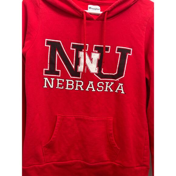 Champion Nebraska Women's Hoodie Red Medium - Picture 3 of 5